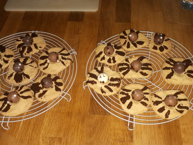 Cliquez pour zoomer ! Spider cookies (cookies araignées) Thermomix par Jennydoudou