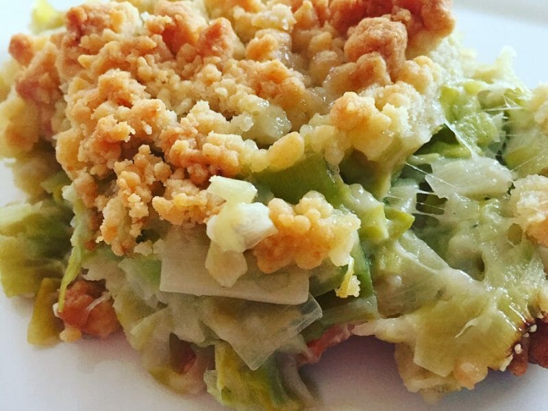 Cliquez pour zoomer ! Crumble de saumon et poireaux Thermomix par lavenua01