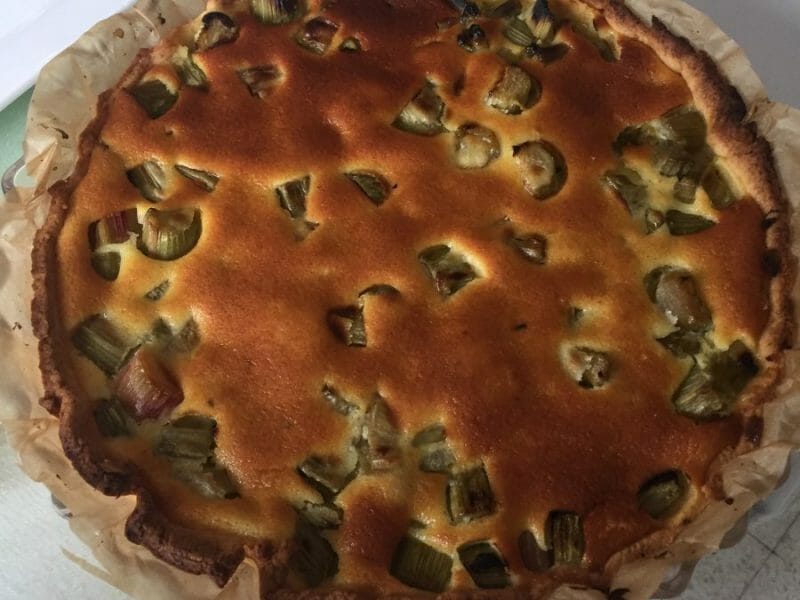 Cliquez pour zoomer ! Tarte à la rhubarbe Thermomix par lavenua01