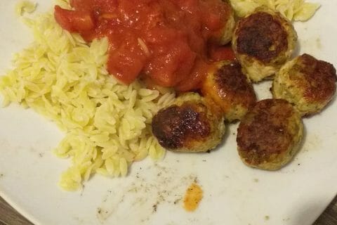 Cliquez pour zoomer ! Boulettes de poulet aux olives au Thermomix