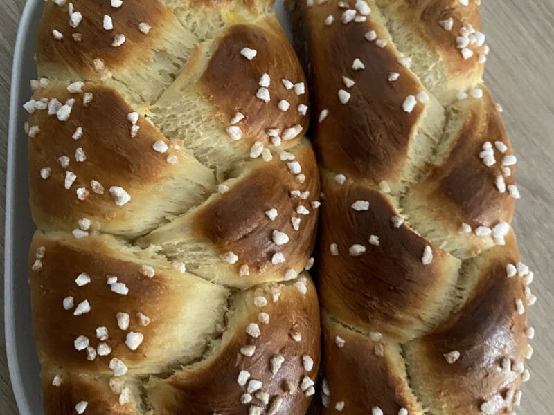 Cliquez pour zoomer ! Brioche tressée à la mie filante Thermomix par Elo_1329