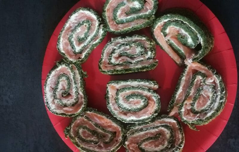 Cliquez pour zoomer ! Roulé aux épinards, saumon et Boursin Thermomix par lemat