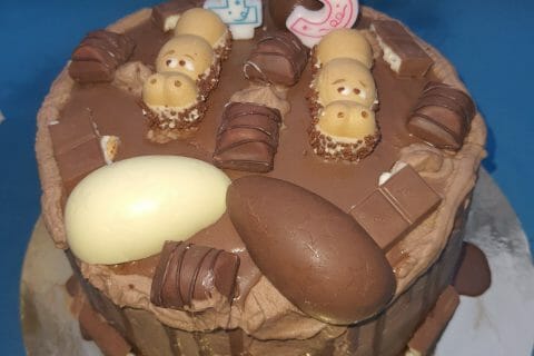 Cliquez pour zoomer ! Layer cake Kinder Bueno Thermomix par Gabinette