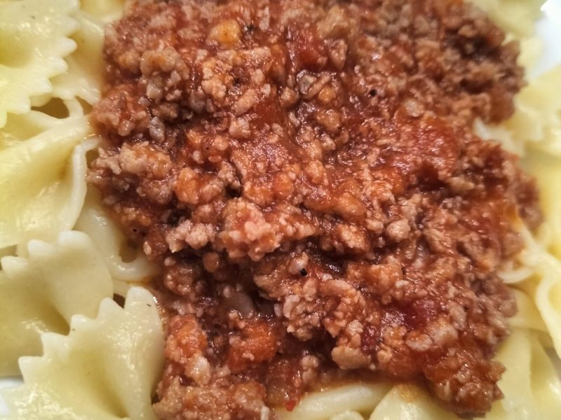 Cliquez pour zoomer ! Farfalle aux chipolatas Thermomix par djinny