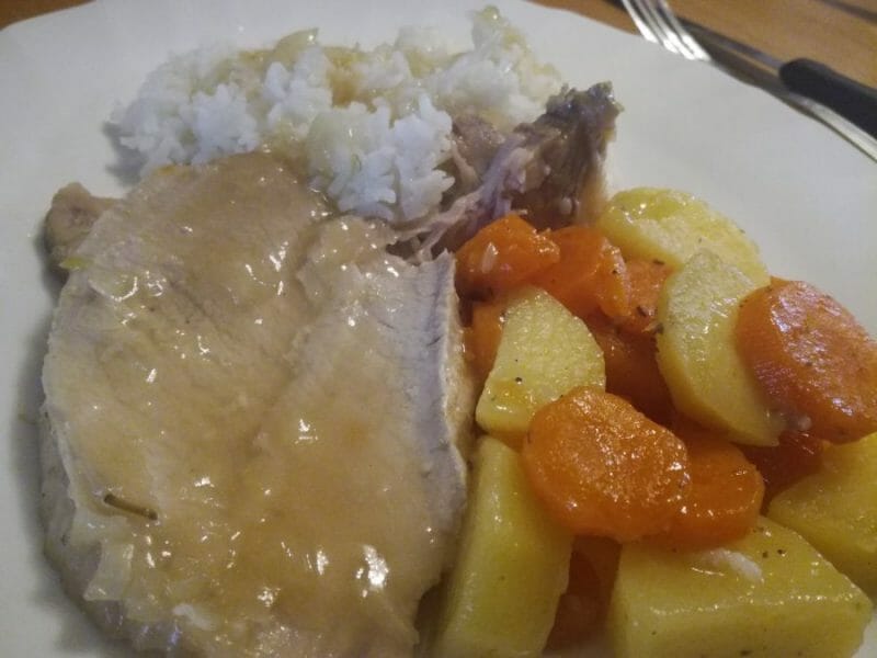 Cliquez pour zoomer ! Roti de porc sauce échalote Thermomix par djinny