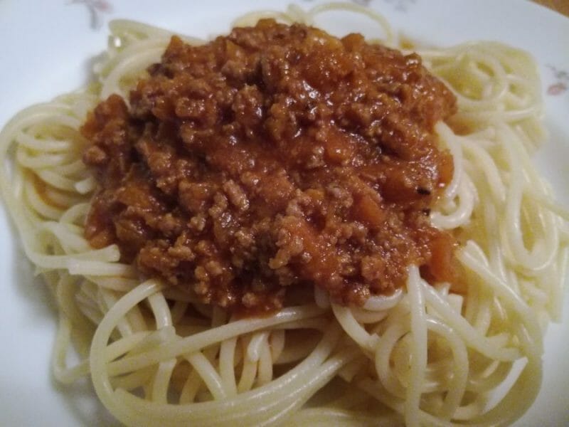 Cliquez pour zoomer ! Spaghettis bolognaise Thermomix par djinny