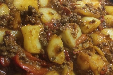 Cliquez pour zoomer ! Boeuf aux poivrons et pommes de terre Thermomix par djinny