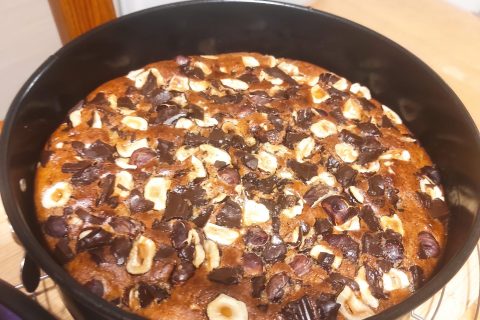 Cliquez pour zoomer ! Moelleux poires, noisettes et chocolat Thermomix par djinny