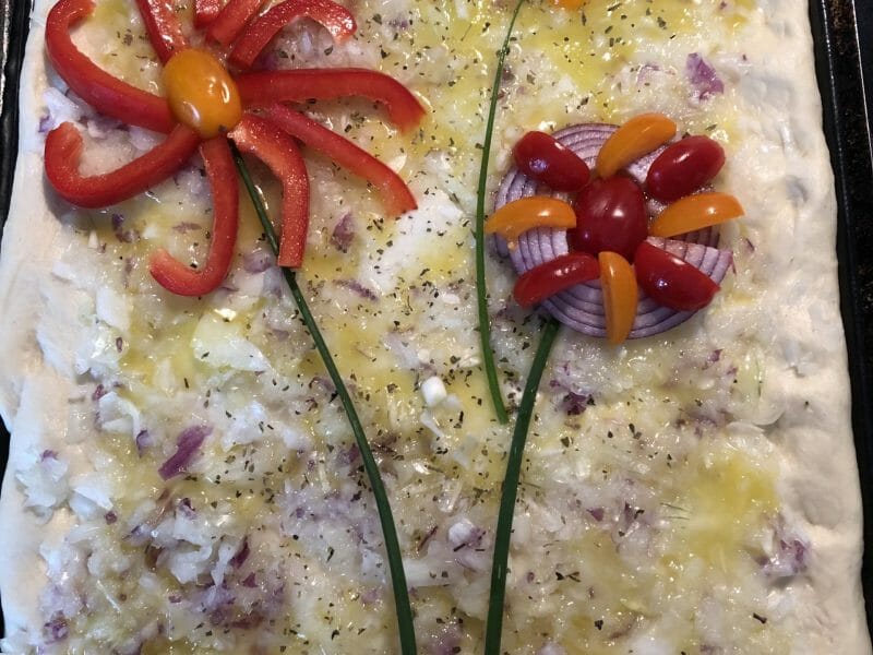 Cliquez pour zoomer ! Focaccia aux oignons Thermomix par Arm_Elle