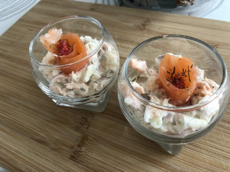 Cliquez pour zoomer ! Verrines au saumon et pommes granny Thermomix par Arm_Elle