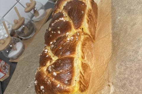 Cliquez pour zoomer ! Brioche tressée à la mie filante Thermomix par christellehh