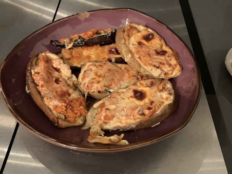 Cliquez pour zoomer ! Aubergines farcies au thon Thermomix par Pepette34