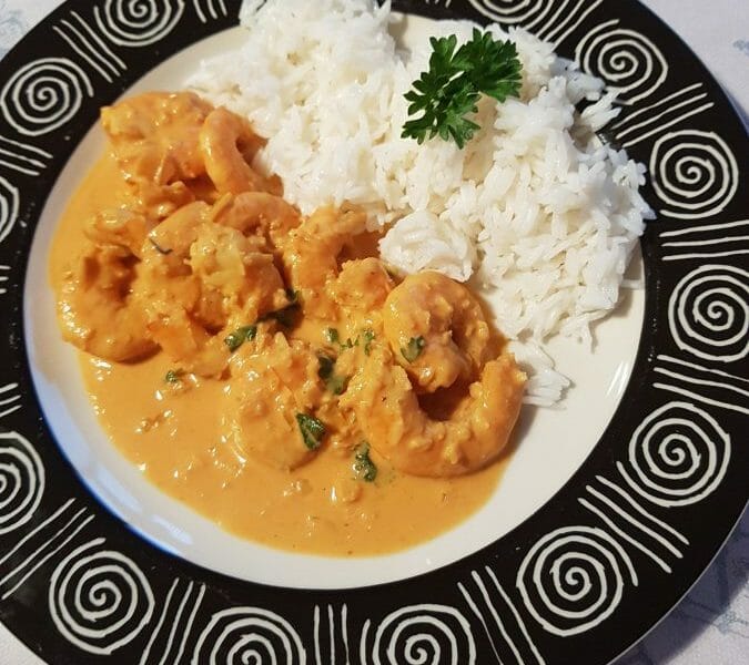 Cliquez pour zoomer ! Curry de crevettes au lait de coco Thermomix par Mimi074