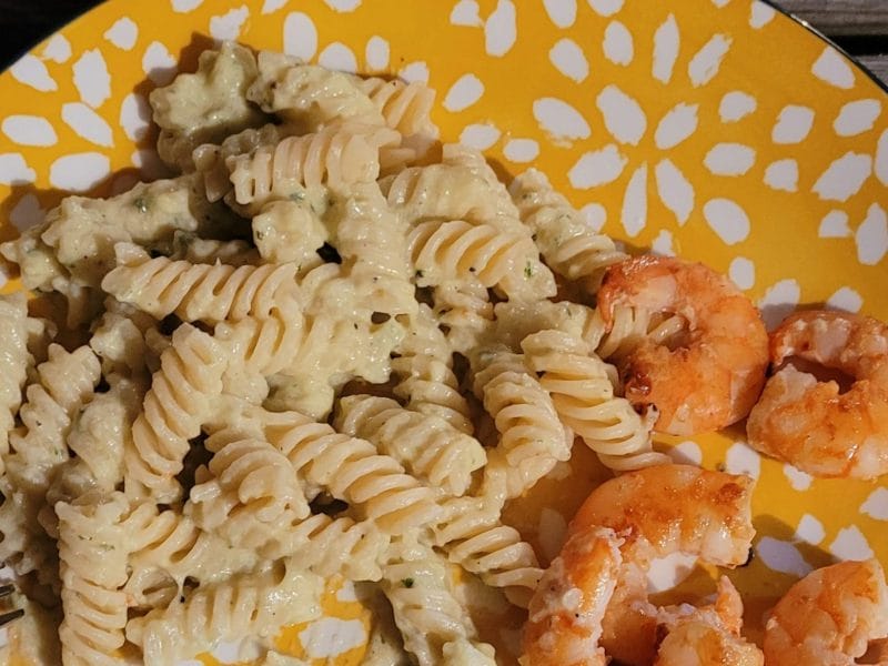 Cliquez pour zoomer ! Farfalle à la crème de courgettes Thermomix par Mimi074