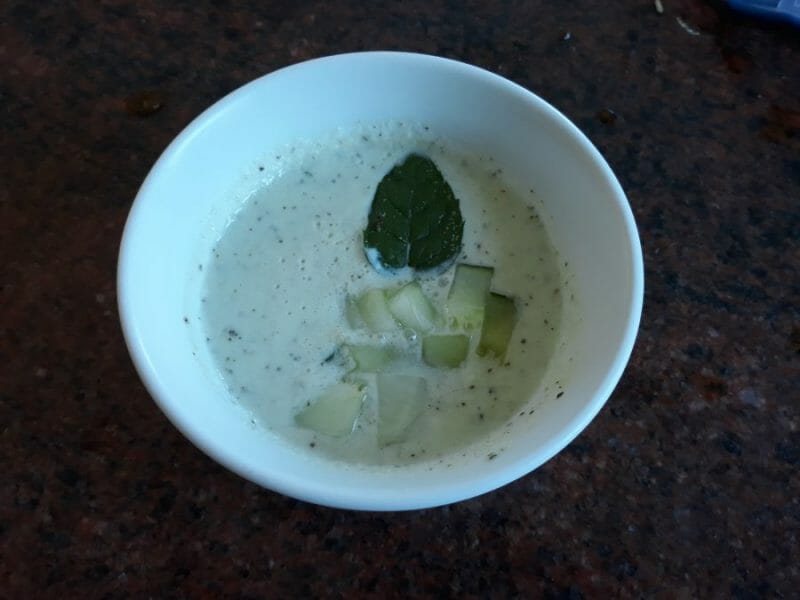 Cliquez pour zoomer ! Soupe froide concombre et menthe Thermomix par Dine_1