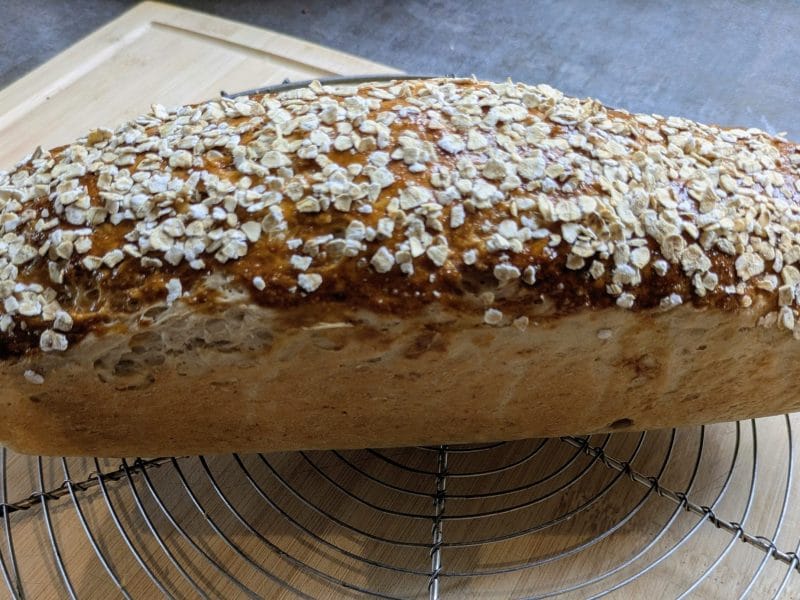 Cliquez pour zoomer ! Pain aux flocons d’avoine et au miel Thermomix par Elise68