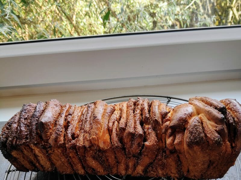 Cliquez pour zoomer ! Brioche à effeuiller à la cannelle Thermomix par Elise68