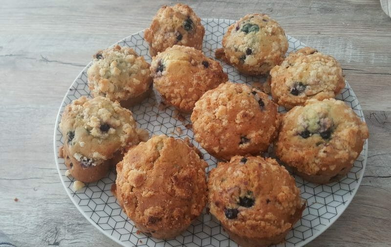 Cliquez pour zoomer ! Muffins aux myrtilles Thermomix par laloidelily