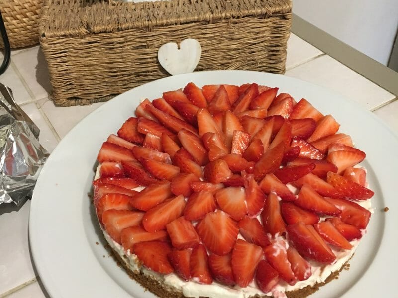 Cliquez pour zoomer ! Tarte aux fraises sans cuisson Thermomix par Aurorefrp66