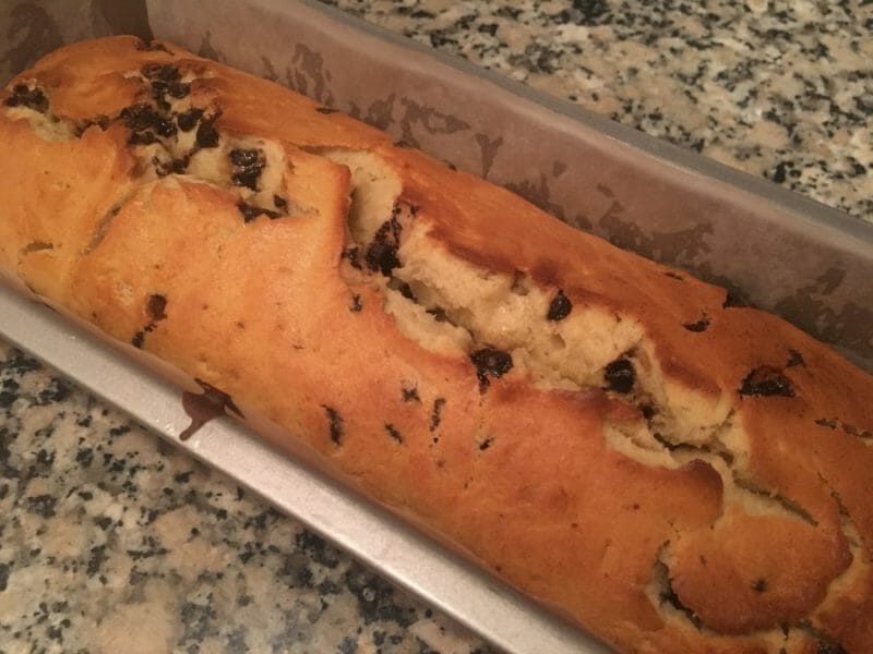 Cliquez pour zoomer ! Cake banane et pépites de chocolat Thermomix par berreqia