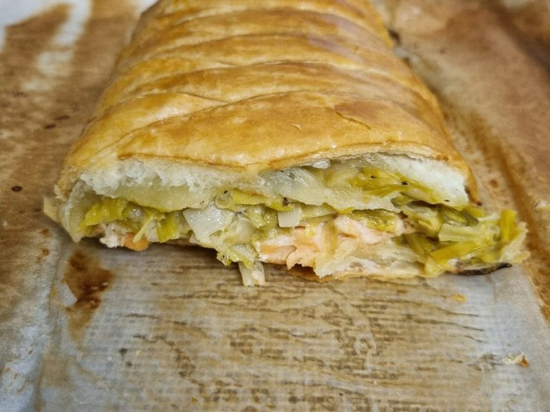 Cliquez pour zoomer ! Feuilleté saumon et poireaux Thermomix par Solinee08