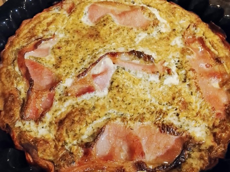 Cliquez pour zoomer ! Quiche à la patate douce, feta et jambon cru Thermomix par Sandyy57