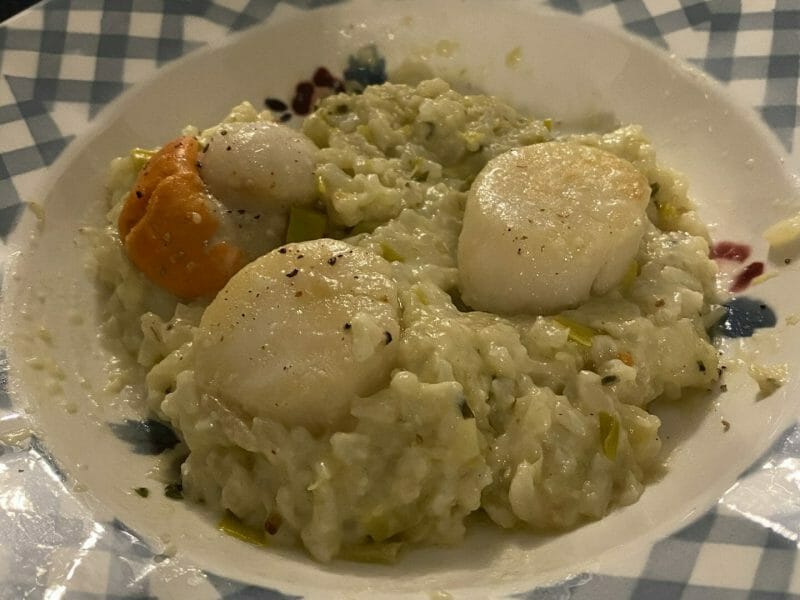 Risotto aux Saint Jacques et poireaux au Thermomix - Cookomix
