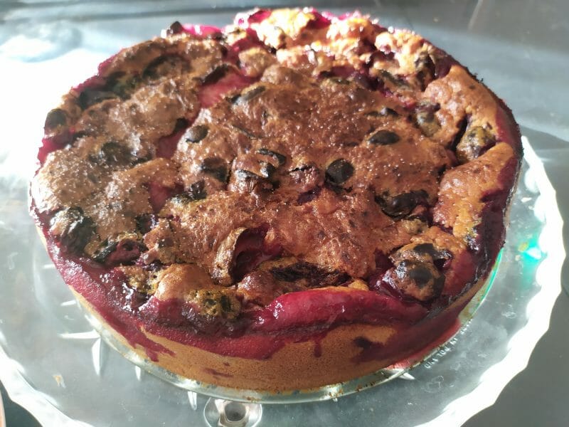Cliquez pour zoomer ! Clafoutis aux mirabelles Thermomix par Ewilan