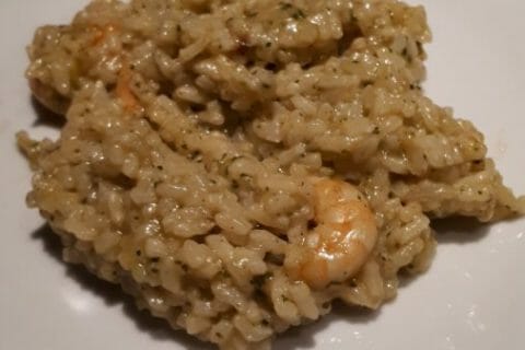 Cliquez pour zoomer ! Risotto crevettes et curry au Thermomix