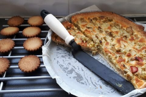 Cliquez pour zoomer ! Tarte à la rhubarbe au Thermomix