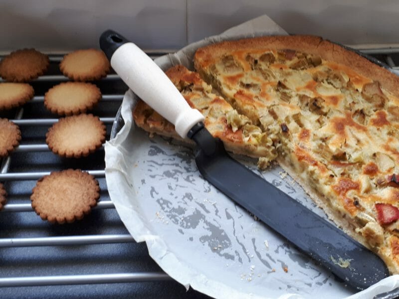 Cliquez pour zoomer ! Tarte à la rhubarbe Thermomix par Annaur