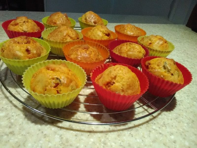 Cliquez pour zoomer ! Muffins au chorizo Thermomix par MarieH55