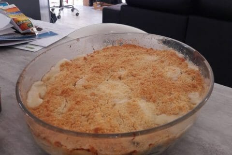Cliquez pour zoomer ! Crumble courgettes, chèvre et lardons Thermomix par Lane44850