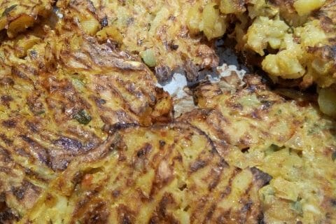 Cliquez pour zoomer ! Galettes de pommes de terre au four au Thermomix