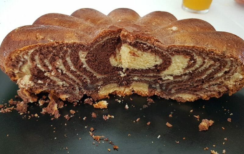 Cliquez pour zoomer ! Gâteau zébré Thermomix par Flopopo