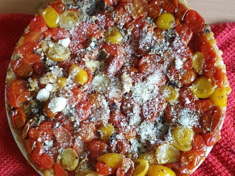Cliquez pour zoomer ! Tatin de tomates cerises à la tapenade Thermomix par popo2507