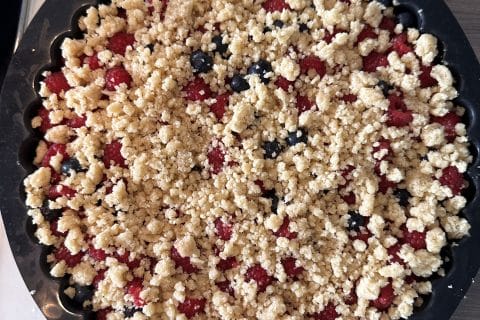 Cliquez pour zoomer ! Crumb cake framboises Thermomix par janiqueloz