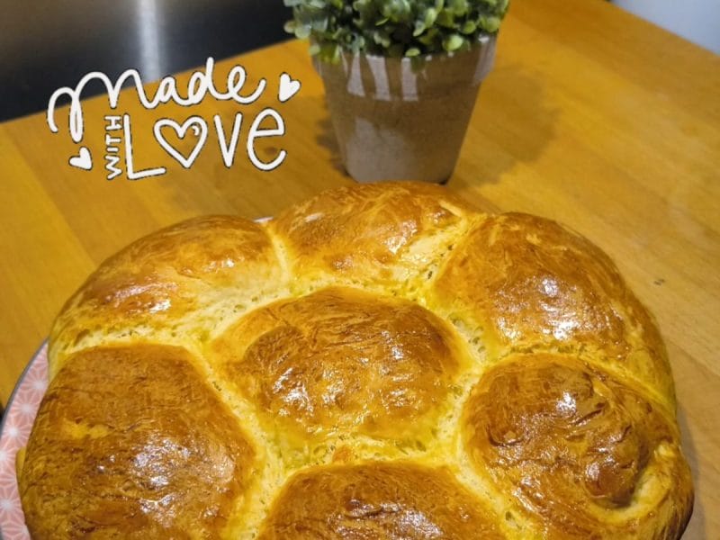 Cliquez pour zoomer ! Brioche tressée à la mie filante Thermomix par pttanne