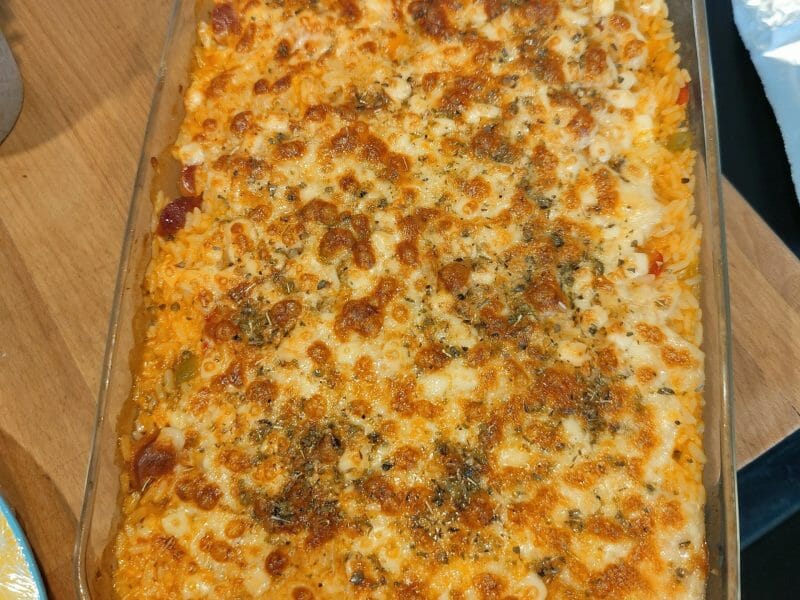 Cliquez pour zoomer ! Gratin de riz façon pizza Thermomix par pttanne