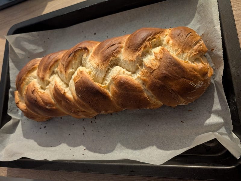 Cliquez pour zoomer ! Brioche tressée à la mie filante Thermomix par smiledidine