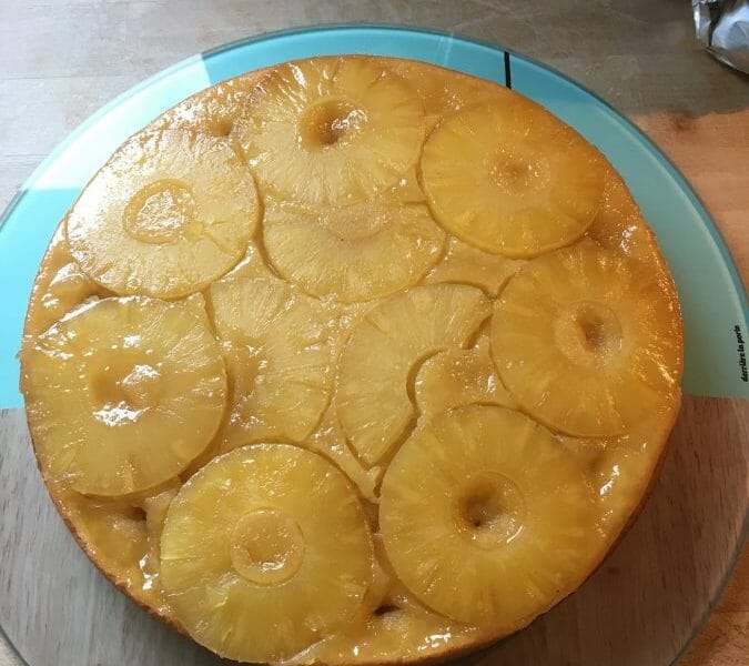 Cliquez pour zoomer ! Gâteau renversé à l’ananas Thermomix par Laetycuisine