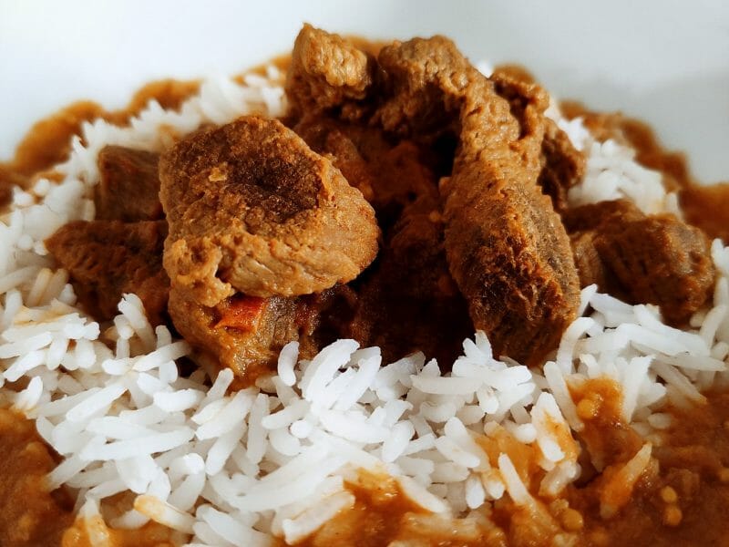 Cliquez pour zoomer ! Curry de boeuf Thermomix par Natha67