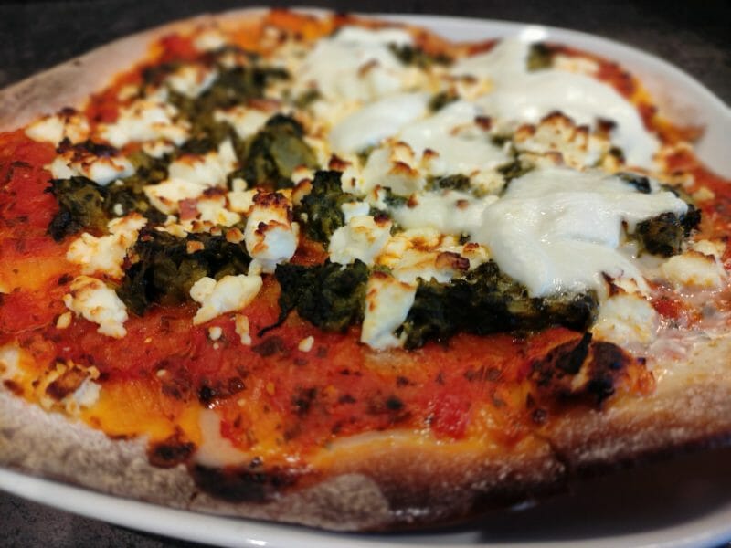 Cliquez pour zoomer ! Pizza épinards et feta Thermomix par Natha67