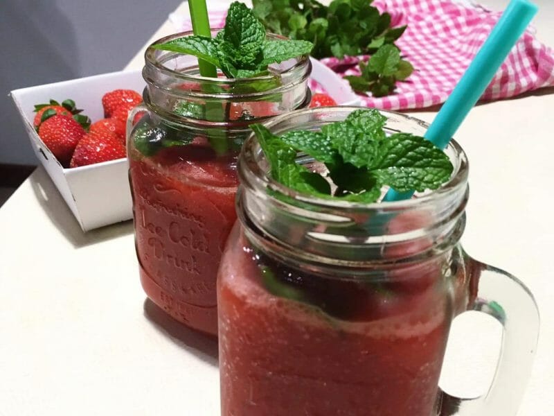 Cliquez pour zoomer ! Mojito fraise Thermomix par Mirenda