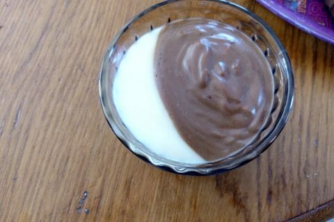 Cliquez pour zoomer ! Crème dessert au deux saveurs Thermomix par ninisteph01