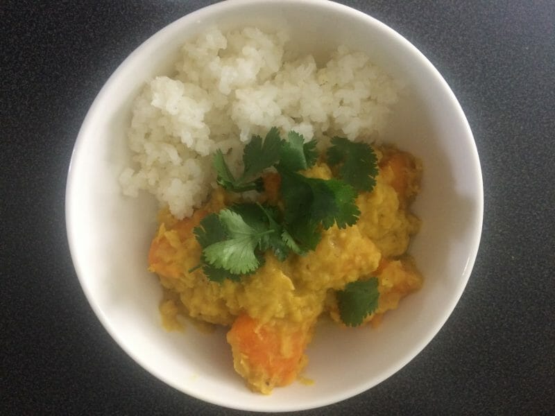 Cliquez pour zoomer ! Dhal de patate douce et de lentilles corail Thermomix par Natnetnet