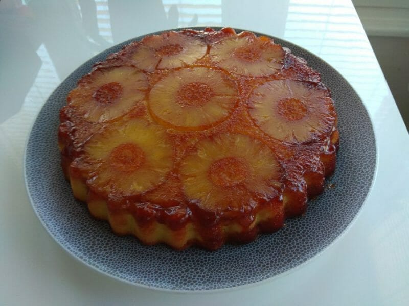 Cliquez pour zoomer ! Gâteau renversé à l’ananas Thermomix par cookine