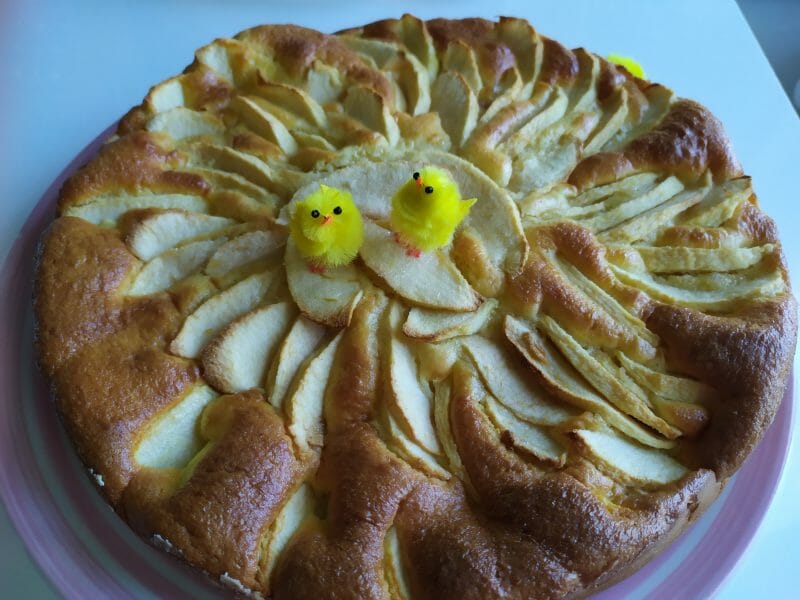 Cliquez pour zoomer ! Gâteau aux pommes et mascarpone Thermomix par cookine