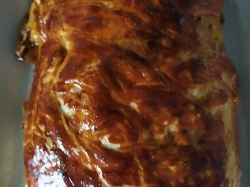 Cliquez pour zoomer ! Feuilleté saumon et poireaux Thermomix par cookine