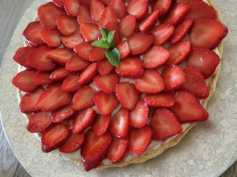 Cliquez pour zoomer ! Tarte aux fraises Thermomix par cuistodenfer